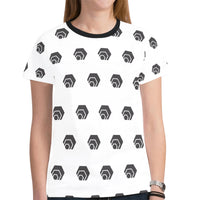 Hex Black Women's All Over Print Mesh Cloth T-shirt