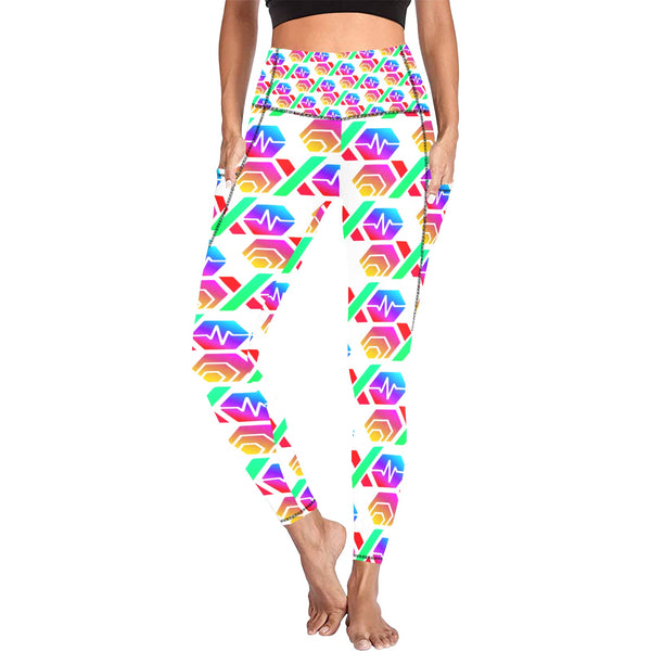 Hex PulseX Pulse All Over Print High Waist Leggings with Pockets