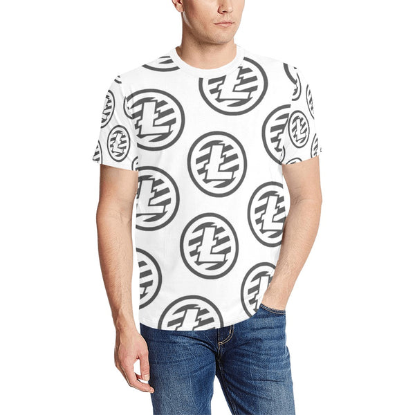 Litecoins Grey Men's All Over Print T-shirt