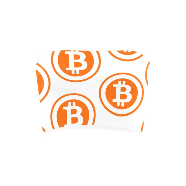 Bitcoin Orange Bandeau Top