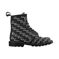 HEXdotcom Combo White Women's PU Leather Martens Boots