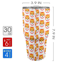 Shiba Inu Insulated Stainless Steel Tumbler (30oz ）