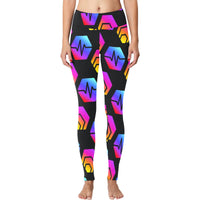 Hex Pulse Combo Black Women's Workout Leggings - Crypto Wearz