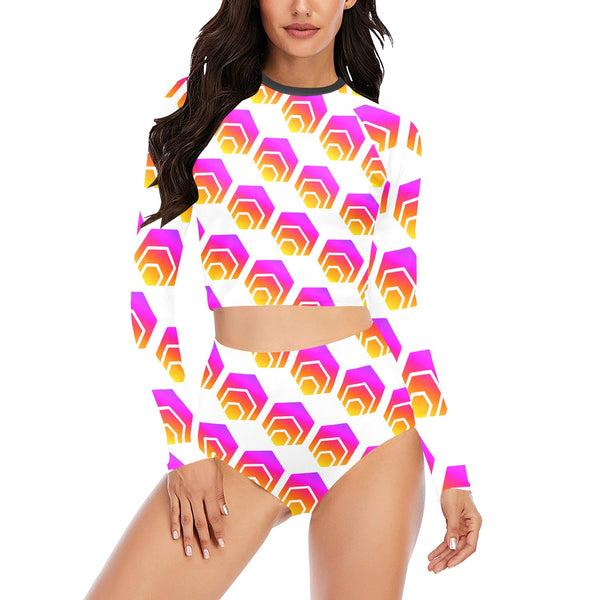 Hex Women Long Sleeve Bikini Set