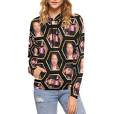 Richard Heart Faces Women's All Over Print Hoodie