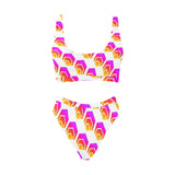 Hex Sport Top & High-Waisted Bikini Swimsuit - Crypto Wearz
