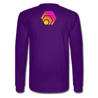 Hex Logo Men's Long Sleeve T-Shirt - purple