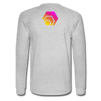Hex Logo Men's Long Sleeve T-Shirt - heather gray