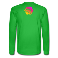 Hex Logo Men's Long Sleeve T-Shirt - bright green