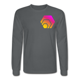 Hex Logo Men's Long Sleeve T-Shirt - charcoal