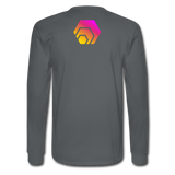 Hex Logo Men's Long Sleeve T-Shirt - charcoal