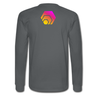 Hex Logo Men's Long Sleeve T-Shirt - charcoal