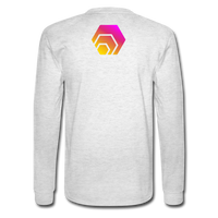 Hex Logo Men's Long Sleeve T-Shirt - light heather gray